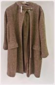 1970s/80s tweed cape with hood