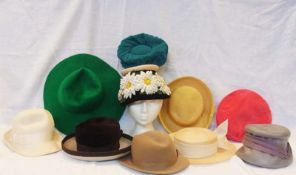 Various 1960's/70's hats (1 box)