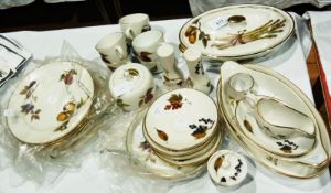 Royal Worcester oven to table ware "Evesham" pattern part tea and dinner service, comprising