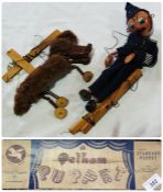 Pelham puppets: policeman and brown dog in box