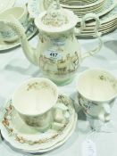 Royal Doulton Brambly Hedge part teaset, comprising teapot and two "Winter" cups and saucers