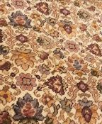 Two modern wool floral rugs, 2'8" x 2'4" and 6'3" x 2'3"