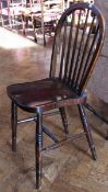 Stained oak spindleback chair