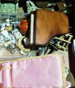 Quantity dolls house furniture and accessories including grand piano, gilt rocking chair and other