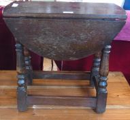 Small drop-leaf table