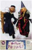 Pelham puppets: witch and sailor boy, in a box