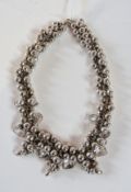 Silver multi-bead necklace