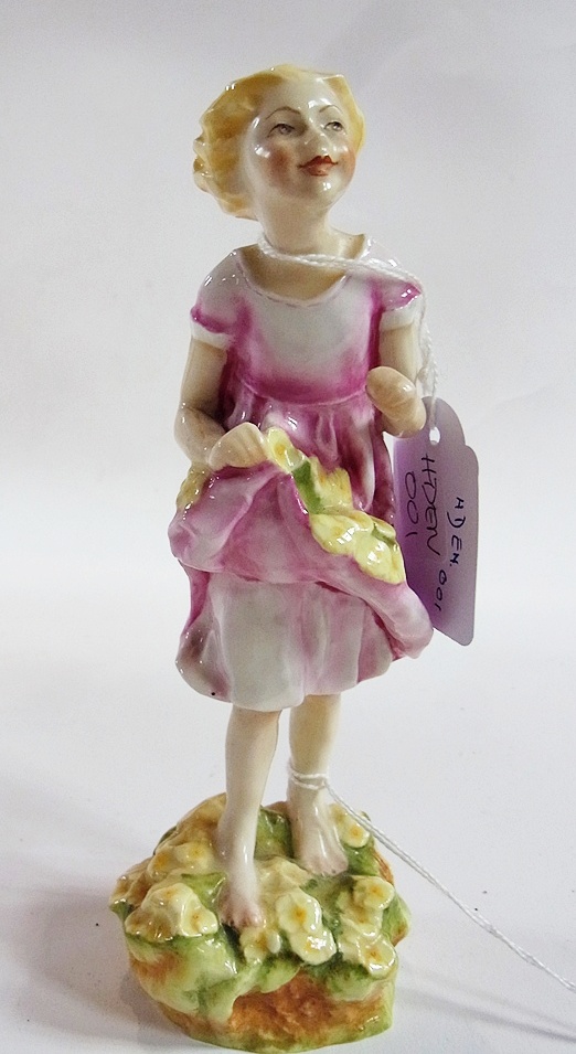 A Royal Worcester porcelain figure "The First Cuckoo" No. 3082, modelled by F G. Doughty, height