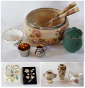 Quantity of assorted china, including Royal Crown Derby jug "Derby Posies", a Royal Worcester