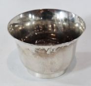 An Edward VIII silver bowl, of plain form with flared rim, raised on a circular foot, Chester