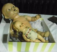 Pedigree doll and composition doll