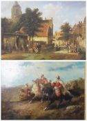 Reproduction picture
Arab Warriors
signed indistinctly, 39 x 29cm and 
Reproduction picture 
Dutch