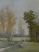 Watercolour
Agneta Smith
"Sketch of Melbaurn Church, Springtime", signed and titled on a label