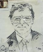 Sketch
Rolf Harris
Head and shoulders portrait, signed and date '90 (with provenance), 50 x 40cm