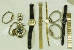 Large quantity of lady's and gentleman's wristwatches, including Rotary, Sekonda etc. (1 box)