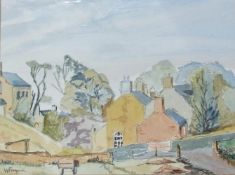 Watercolour
William Ferguson 
"Lothian Village", signed, 26.5 x 35.5cm