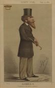 Colour print 
From Vanity Fair, 20-25 September 1869, Statesmen No. 32 
Promoted from Vice Royalty