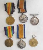 Three WWI war and victory medal pairs "1008.SPR.S.Atkinson.R.E", "238795.SPR.J.Mead.R.E", "2406.