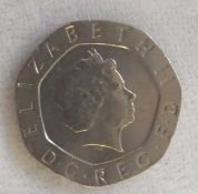 Stirling British 20p piece, undated