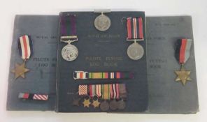 WWII Malaya medal group to Flight Lieutenant Donald.E.R.Lang Airforce Cross winner, the lot includes