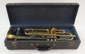 Regent trumpet, no. 128742, in case