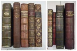 Quantity of fine bindings including Mitford, Mary Russell "Our Village", illus. C. E. Brock,