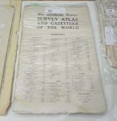 "The Times Survey Atlas and Gazetteer of the World" various maps from...