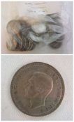 George VI silver halfcrowns, 1937 (3), 1938 (2), 1939 (4), 1940 (8), 1941 (3), 1942 (9), 1943 (3),