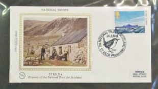 Four albums of GB first day covers, including:- "Benhams" and "America Conquest of Space"
