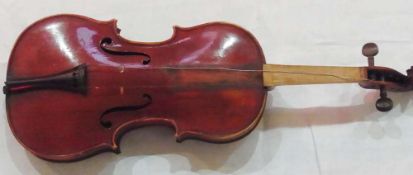 WITHDRAWN - Violin labelled Leon Bernardel, Paris 1927