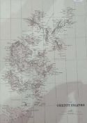 Large quantity of maps including:- Town plans and County maps of the British Isles, etc (52)