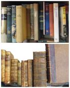 Various antiquarian books, including Clark's History of the Bible, Imperial Dictionary, two volumes,