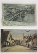 GB mainly topographical postcards, Court size Seaton vignettes Headingley Court, real photos