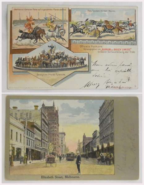 Postal History: Liberia German Seapost XIX to Hamburg on Monrovia postcard 1902, Tonga 1907, Baglbek