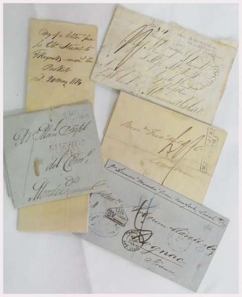 Postal History: Per "Great Western" 1846 LIVERPOOL SHIP, 1818 Buenos Aires DEAL SHIP LETTER, USA