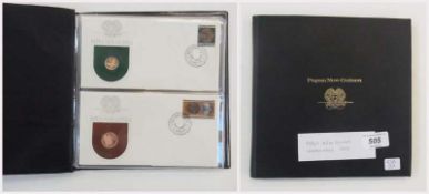 Papua New Guinea independence 1975 eight proof coin set and commemorative first day covers
