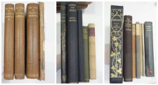 Various volumes relating to poetry, including Whyte, Melville G. J. "Songs and Verses", illus. by