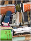 Quantity of hard and paperback books relating to religion, some novels, biographies etc., (2 boxes)