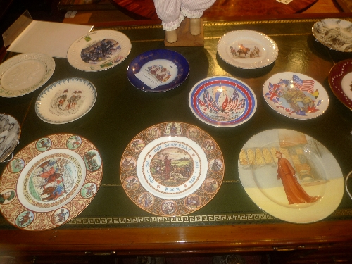 A collection of twelve decorative plates together with a Doulton plate of Cardinal Wolsey  W 22 -