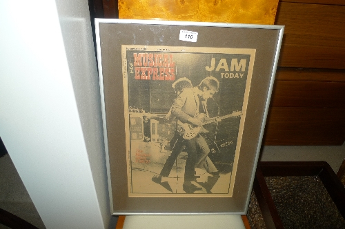 An NME Jam today poster 4th November 1978 52cm x 38cm