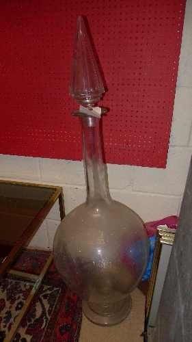 A large medicine bottle W 36cm H 112cm