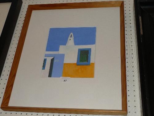 A W. Anderson pastel surrealist study signed and dated in glazed frame