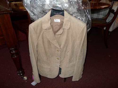 A new Italian made ladies suede jacket by Alberta Ferretti