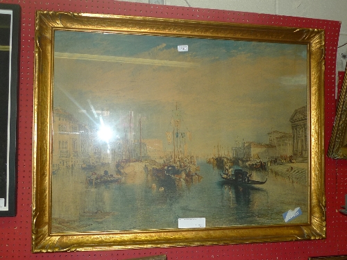 A print of Venice within gilt frame