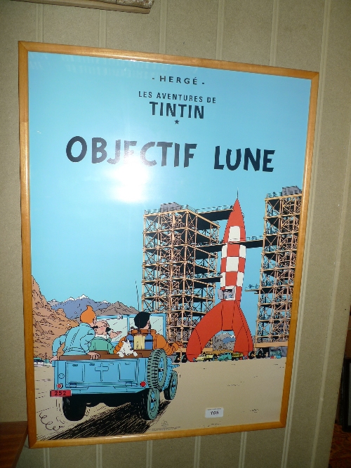 A Tintin advertising print