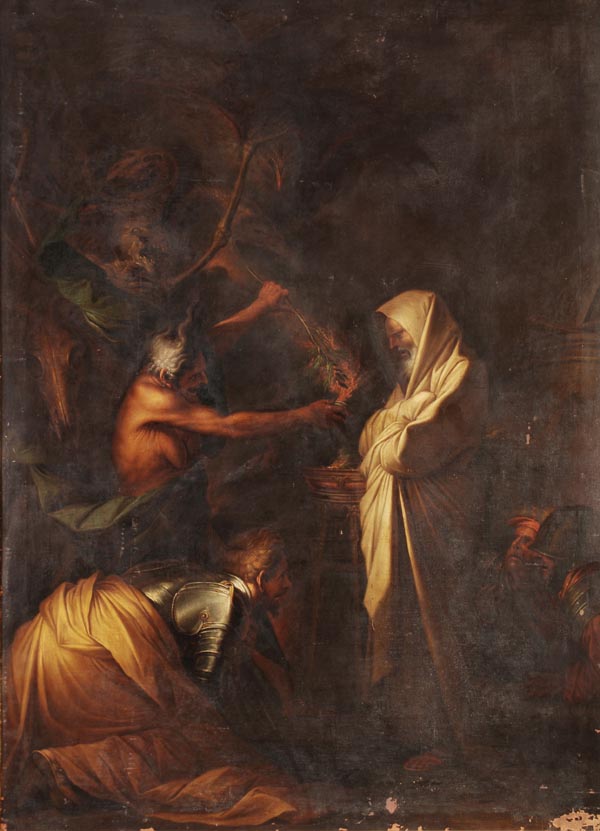 Circle of Salvator Rosa, Saul and the Witch of Endor, Oil on canvas, 137 x 99 cm (53 1/2 x 39 in)