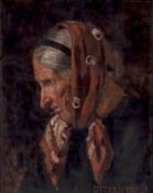 Attributed to Alexander Karl Von Otterstedt Portrait of an elderly lady Oil on canvas Signed and