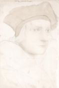 After Hans Holbein Portraits of the More Family A group of six reproduction prints Various sizes (