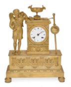 A French Empire ormolu figural mantel clock Lepaute, Paris, early 19th century The eight-day
