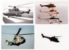 [Photographs]. AVIATION. Aerospatiale AS332 `Super Puma`. A collection of photographs, many in